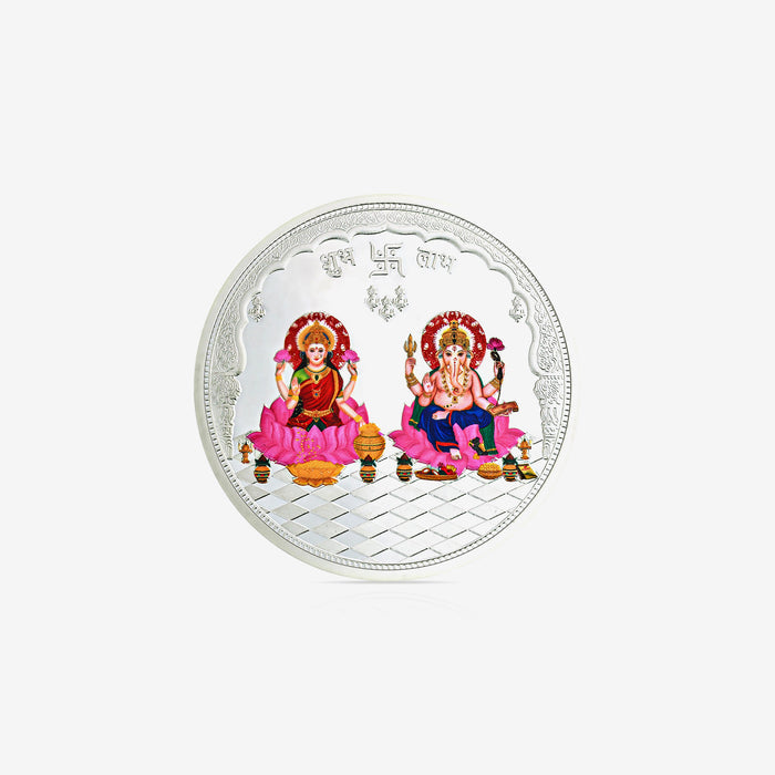 10-100g Lakshmi Ganesh Pure 999 Silver Coin