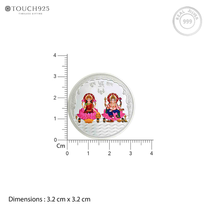 10-100g Lakshmi Ganesh Pure 999 Silver Coin