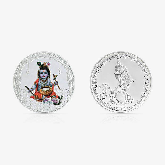 10g Bal Krishna Pure 999 Silver Coin