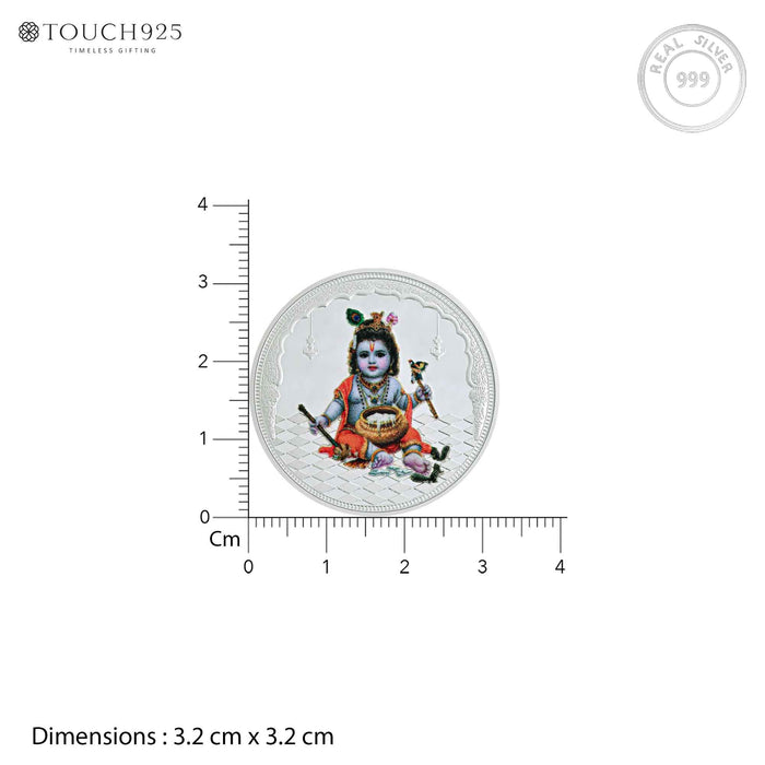 10g Bal Krishna Pure 999 Silver Coin