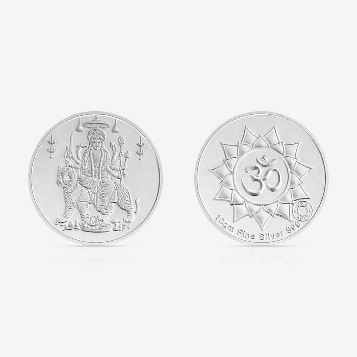 10g Durga Maa Pure 999 Silver Coin