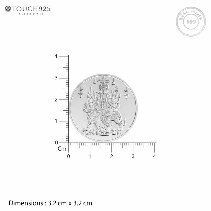 10g Durga Maa Pure 999 Silver Coin