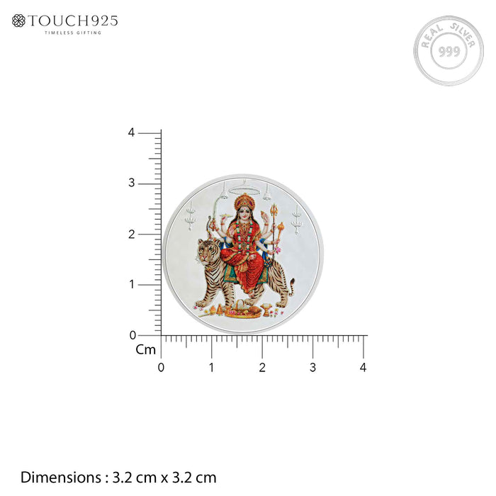 10g Durga Maa Pure 999 Silver Coin