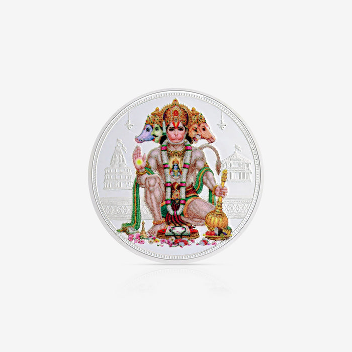10g Panchmukhi Hanuman Ji Pure 999 Silver Coin
