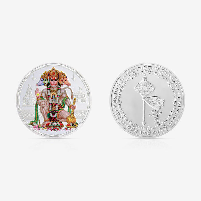 10g Panchmukhi Hanuman Ji Pure 999 Silver Coin