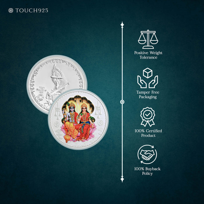 10g Shiv Parvati Pure 999 Silver Coin