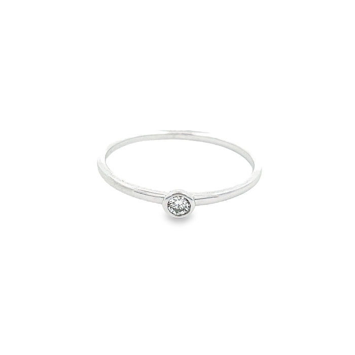 14k White Gold Diamond Ring