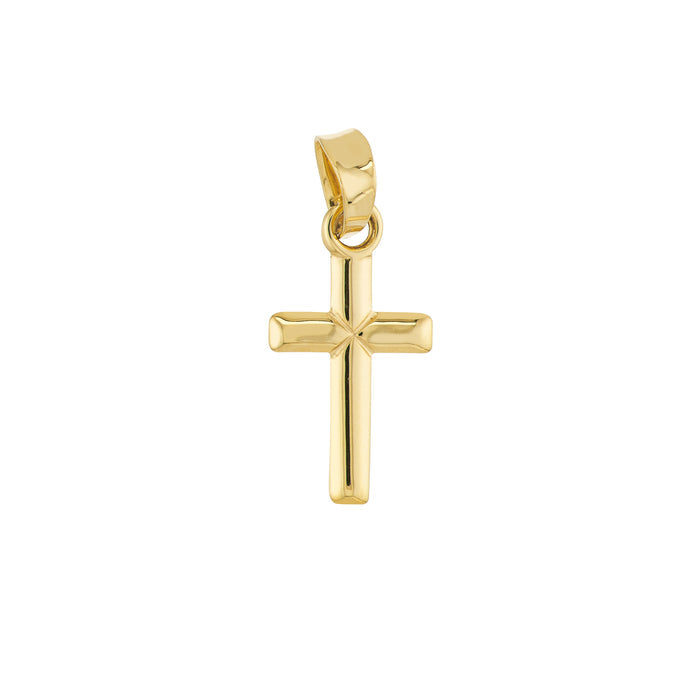 14k Yellow Gold Miniature Cross Pendant