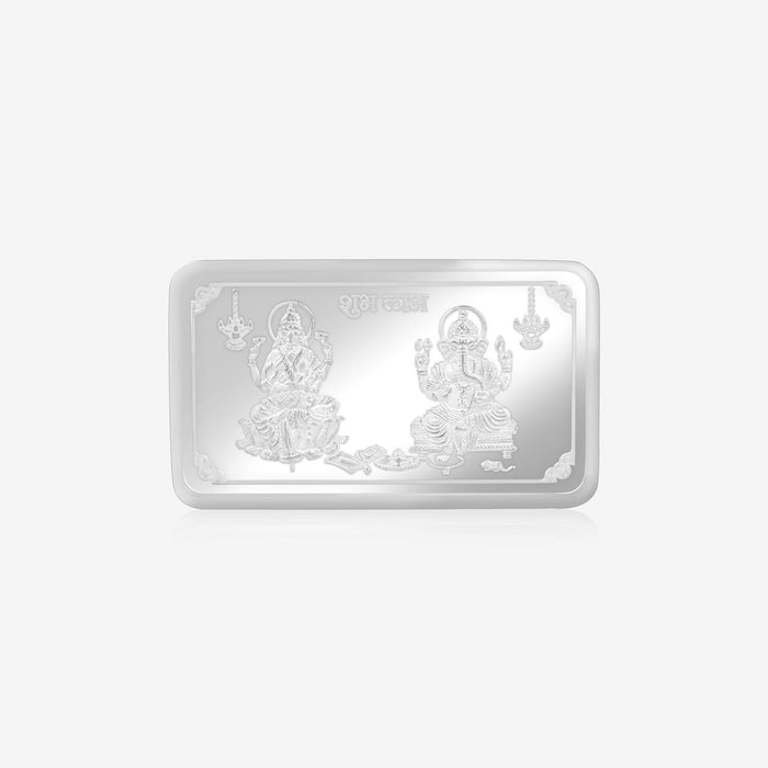 20g Ganesh and Lakshmi 999 Silver Bar