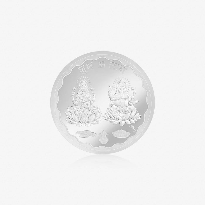20g Ganesh and Lakshmi 999 Silver Coin