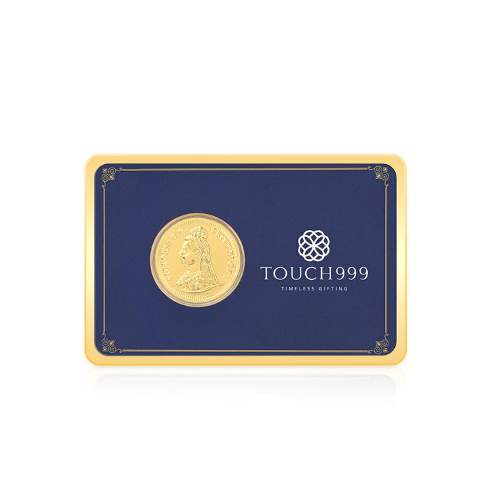 24K (999) Pure 200 mg Victoria Gold Coin