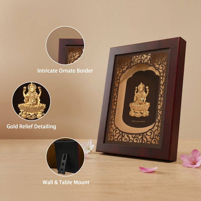 24k Gold Foil Lakshmi Frame