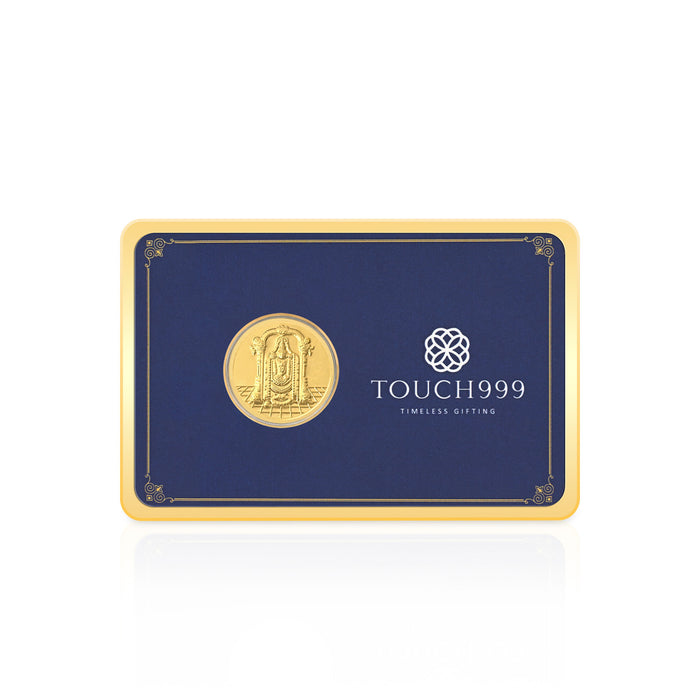 24K Pure 100 mg Balaji Gold Coin