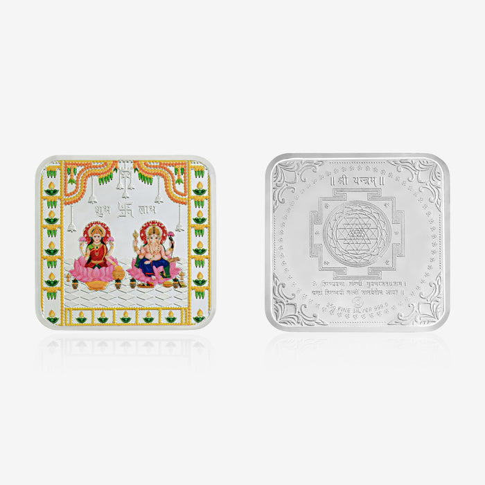 25g Lakshmi Ganesh Pure 999 Silver Coin