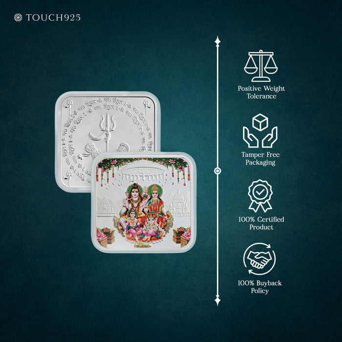 25g Shiv Parivar Pure 999 Silver Coin