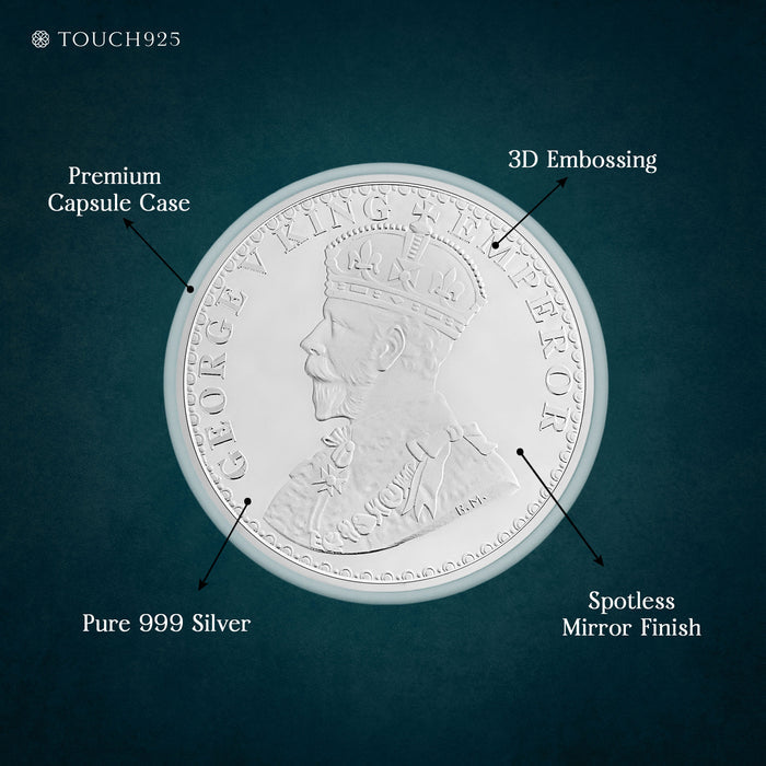 50g King George V Pure 999 Silver Coin