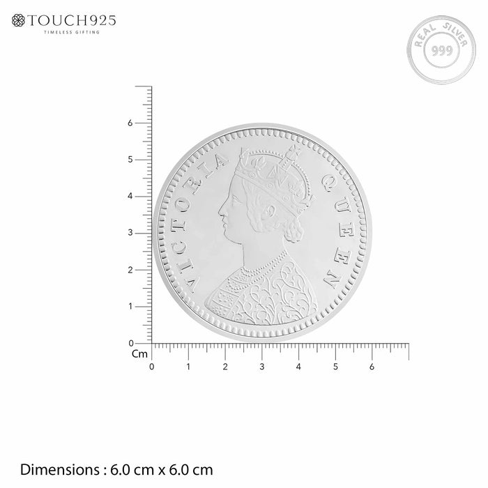 50g Queen Victoria Pure 999 Silver Coin