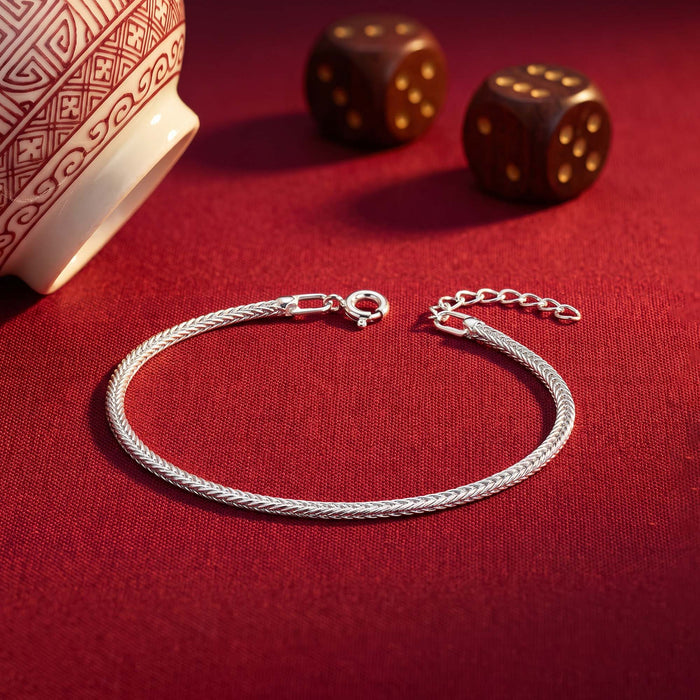 925 Silver Wheat Bracelet