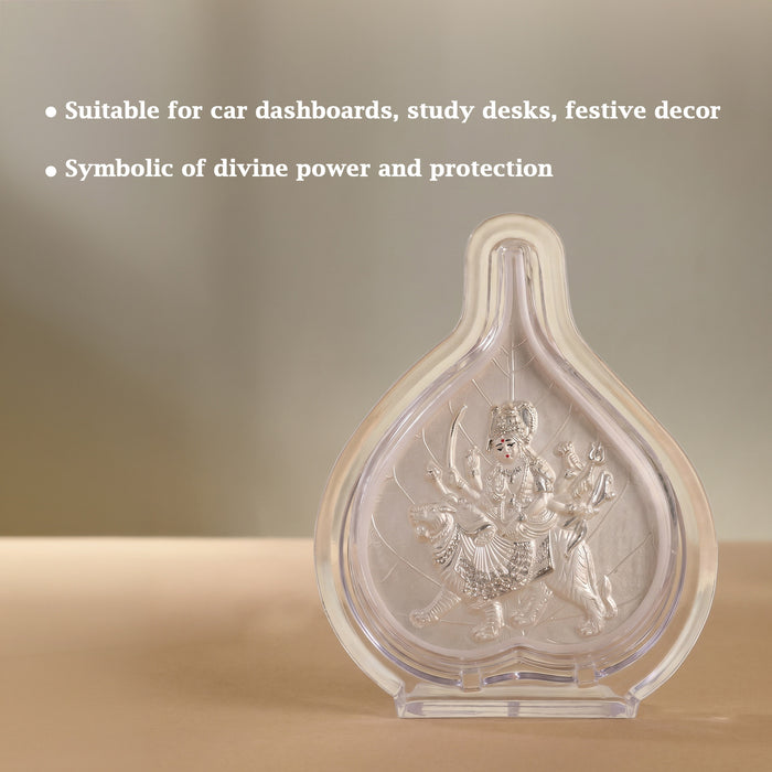 999 Silver Durga Maa Idol Frame