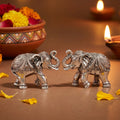 999 Silver Elephant Pair Gift Box