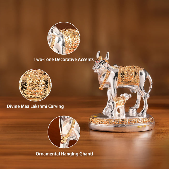 999 Silver Kamdhenu Idol