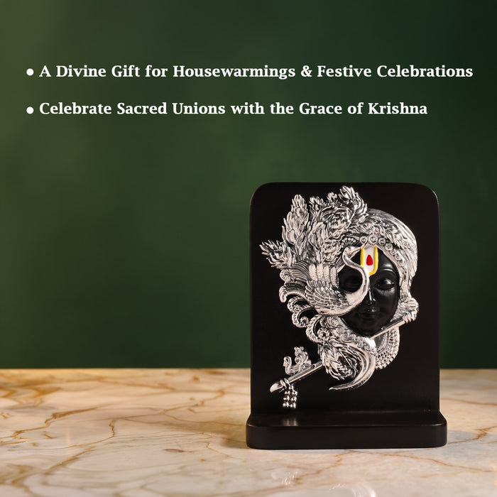 999 Silver Krishna Showpiece