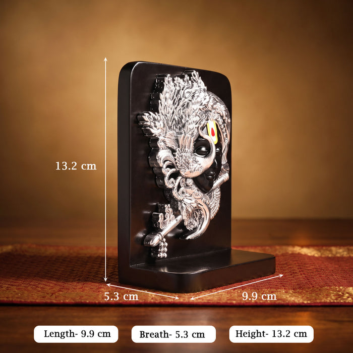 999 Silver Krishna Showpiece