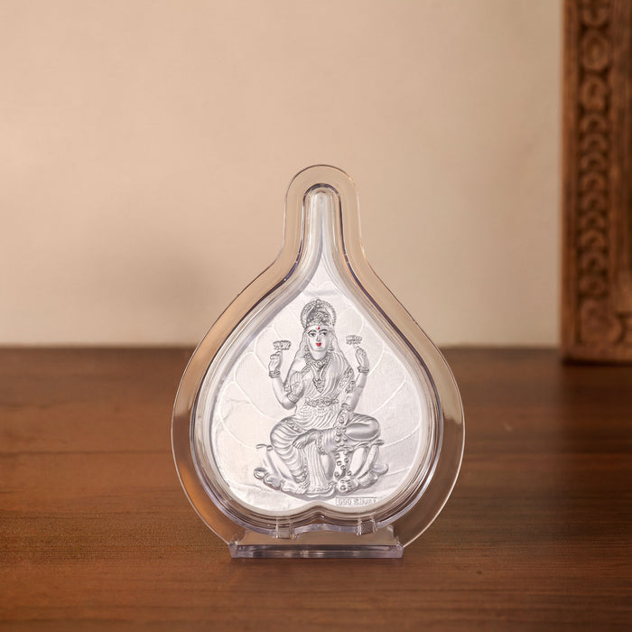 999 Silver Lakshmi Ji Idol Frame