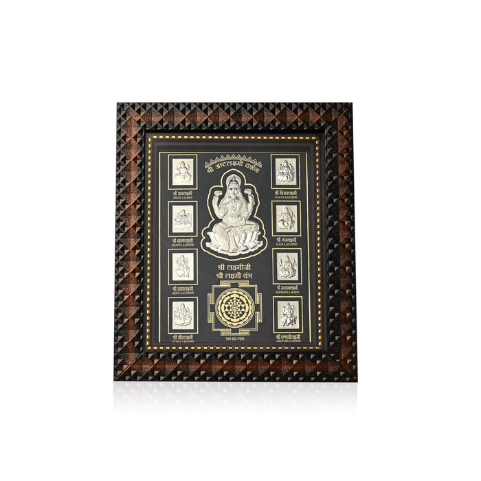 999 Silver Lakshmi Maa Idol Frame