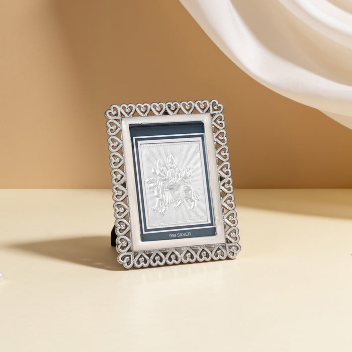 999 Silver Maa Durga Frame