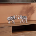 999 Silver Pair Elephant Gift Box