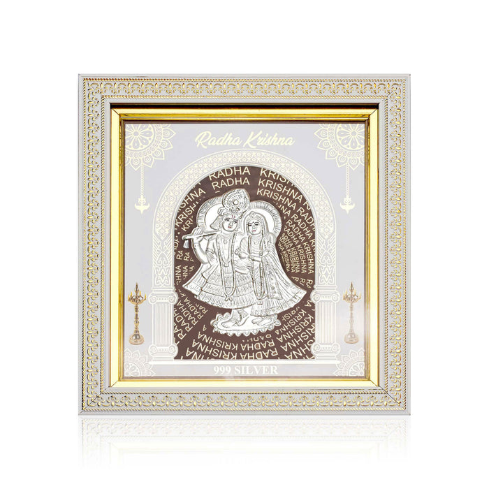 999 Silver Radha Krishna Frame