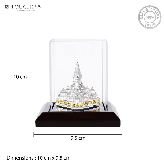 999 Silver Ram Mandir Miniature