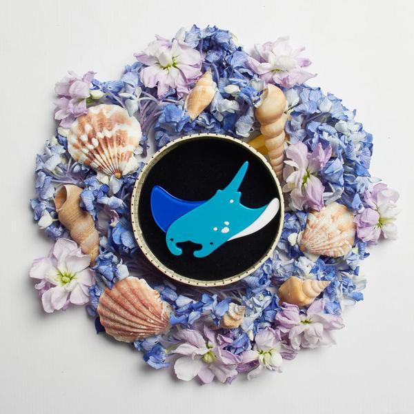 A Manta's Mantra Brooch - Erstwilder Ocean Vibes 2.0 (2018)