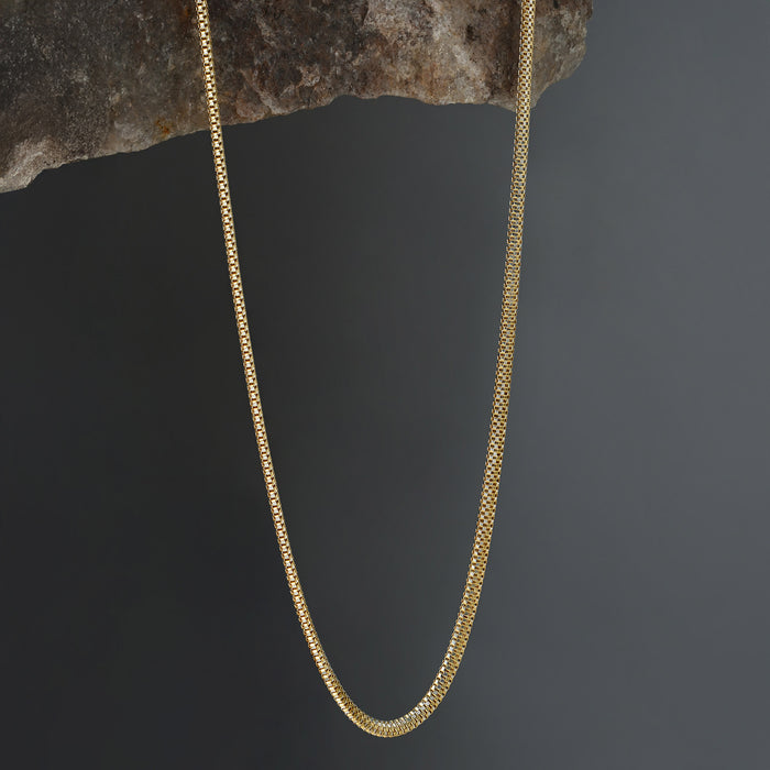 Aura Box Gold-Tone Silver Chain