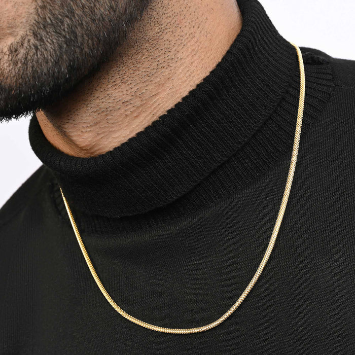 Aura Box Gold-Tone Silver Chain