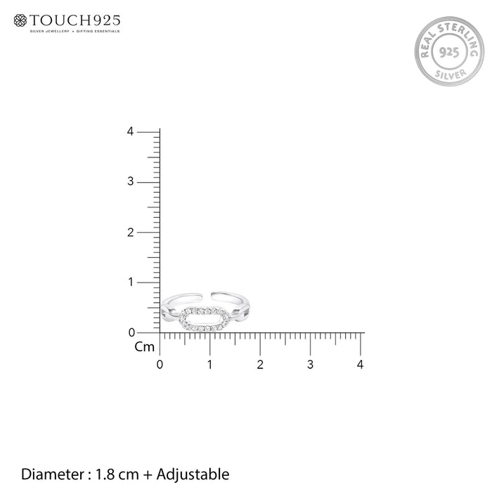 Aurelina Silver Toe Ring