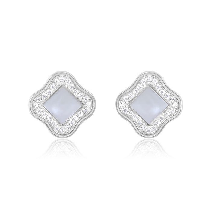 Aztec CZ Silver Pendant Set