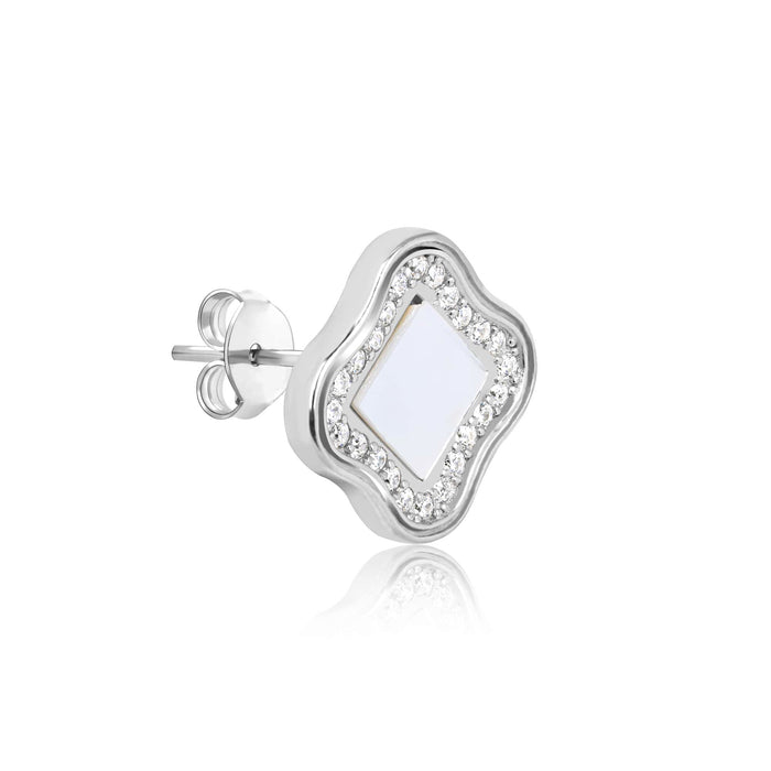 Aztec CZ Silver Pendant Set