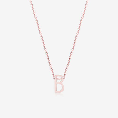 "B" Initial Necklace - Touch925