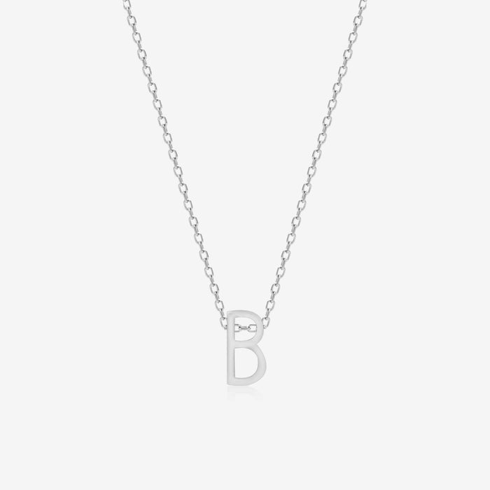 "B" Initial Necklace - Touch925