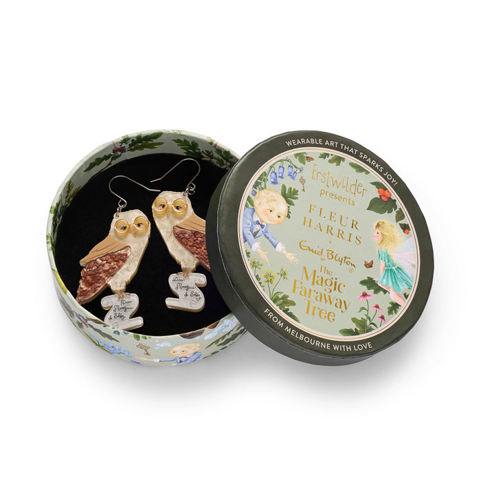 Barney Owl Drop Earrings - Erstwilder The Magic Faraway Tree (2026)