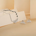 Beads And Leaf Mangalsutra