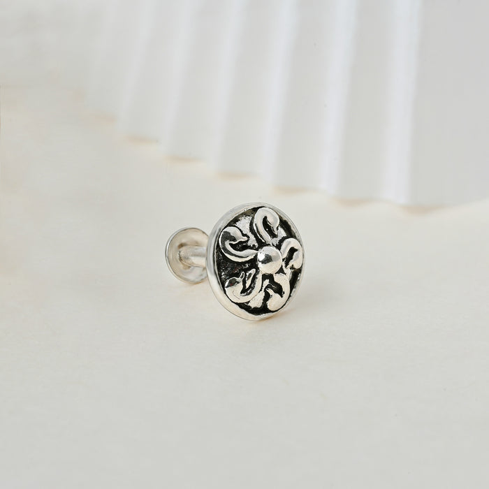 Bird Motif Oxidised Nose Pin