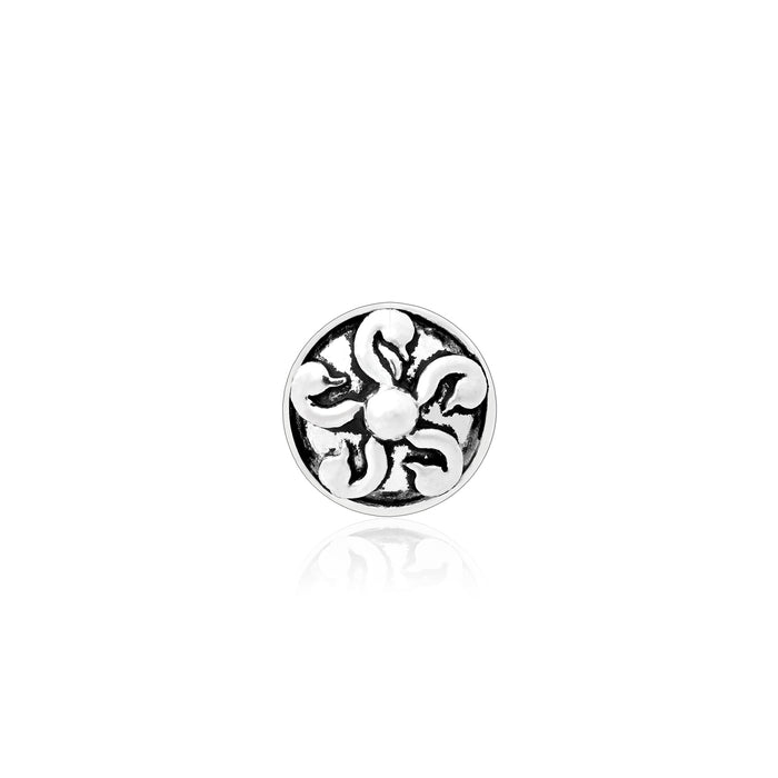 Bird Motif Oxidised Nose Pin