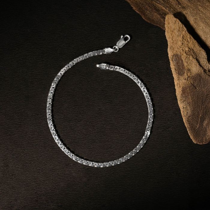 BlockLink Silver Chain Bracelet