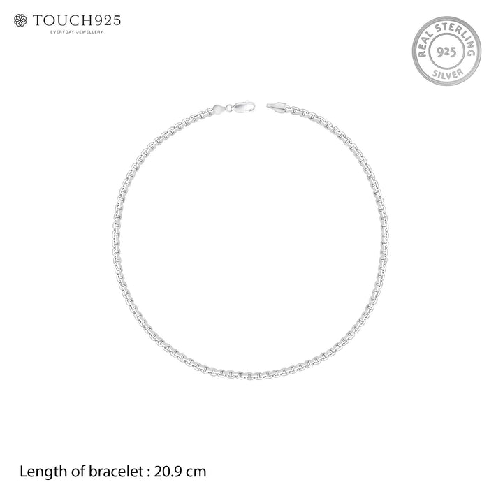 BlockLink Silver Chain Bracelet