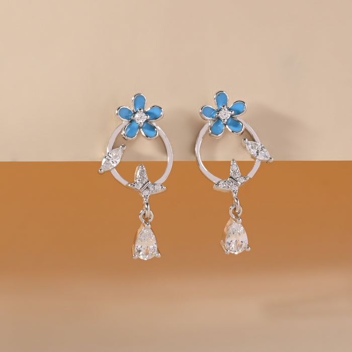 silver earrings