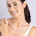 Blue Stone Necklace Set