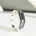 Bohemian Black Stone Men's Ring